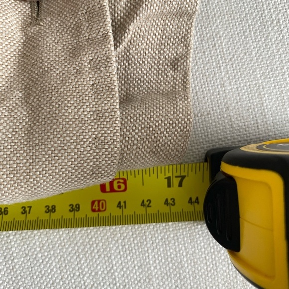 MEXX LINEN-Cotton Long Trench Coat Neutral Beige Size 6 - Picture 10 of 13